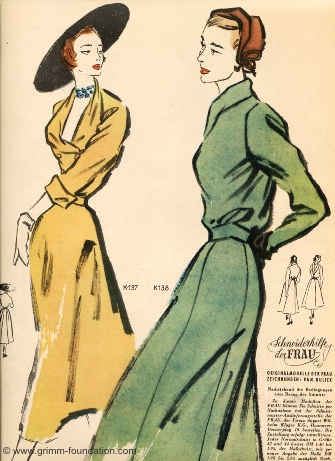 Hildegarde van G&uuml;lick, Mode 1950